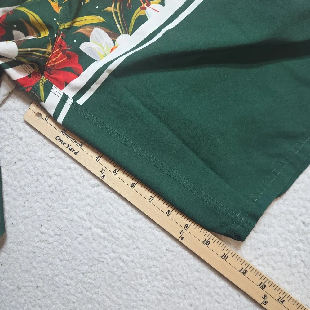 NHL Minnesota Wild Mens Size 36 Swim Trunks Board Shorts Floral Team Colorblock